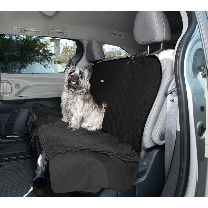  LedBack Fundas de asiento de coche con estampado de patas de  perro rojo y blanco para asiento delantero y trasero, respaldo de cubo de  automóvil, protector de asiento suave y cómodo