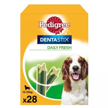 Pack Pedigree Dentastix Daily Fresh Menta 28 uds 10 - 25 Kg