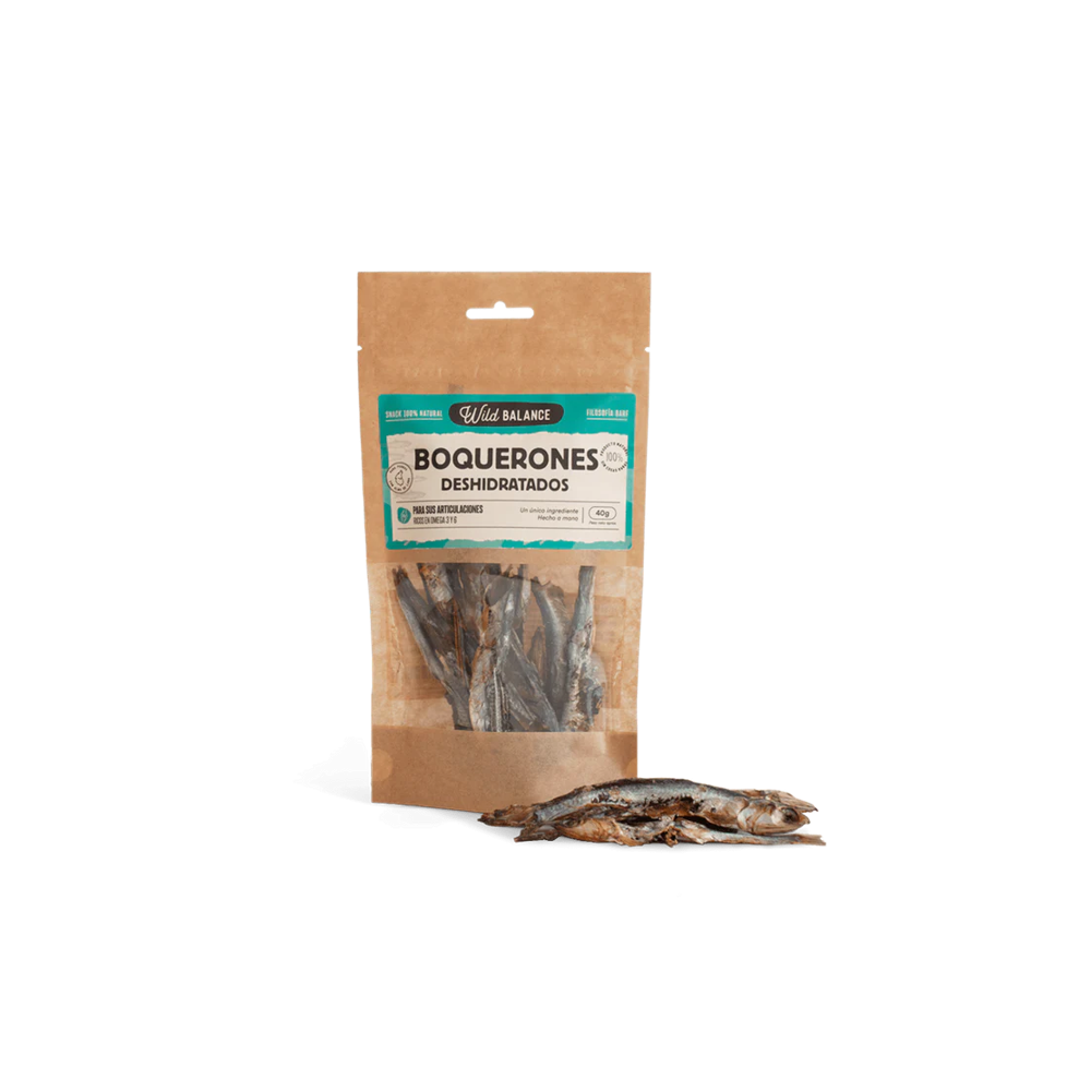 Wild Balance BOQUERONES DESHIDRATADOS Snack para perros