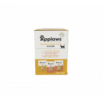 Applaws Gato Adulto Multipack Sobres Caldo 12x70gr sabor pollo