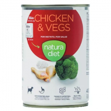 Natura Diet Lata Dog Chicken & Vegs 400 gr