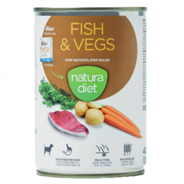 Natura Diet Lata Dog Fish & Vegs 400 gr