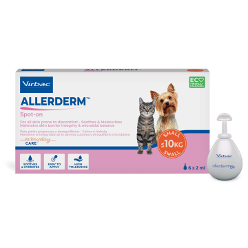 Virbac Pipeta para el cuidado de la piel de Perros y Gatos Allerderm Spot-on