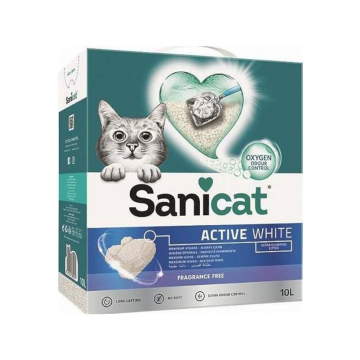 Sanicat Active White Arena para Gatos Sin Perfume