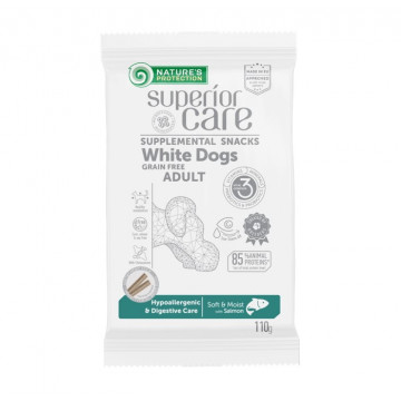 NATURE'S Protection SC White Dog Snack Hypoallergenic & Digestive GF Salmón