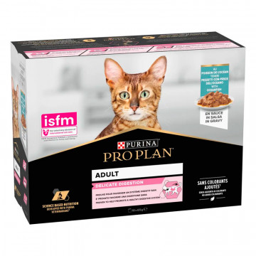 Purina Pro Plan Pack Gatos Delicate Digestion Sobres de Pescado del Oceano 10 x 85 gr