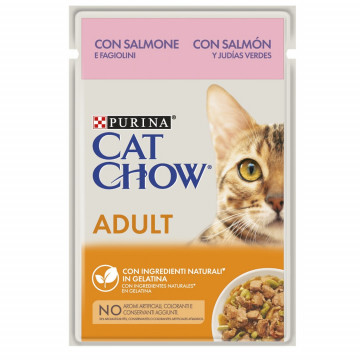 Purina Cat Chow Sobre Salmón y Judías