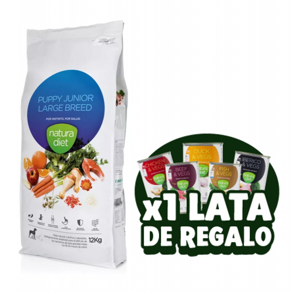 Natura Diet Puppy Junior Large Breed LATA GRATIS