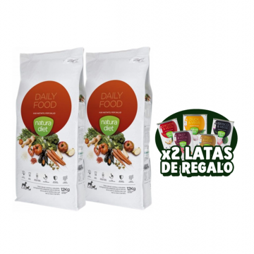 Natura Diet Daily Food 2 x 12 kg LATAS GATIS