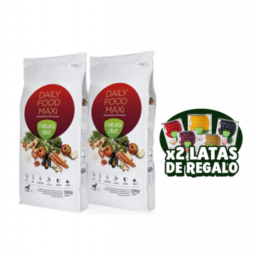 Natura Diet Daily Food Maxi 2 x 12 kg LATAS GRATIS