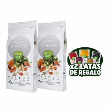 Natura Diet Puppy Starter 2 x 12 kg LATAS GRATS